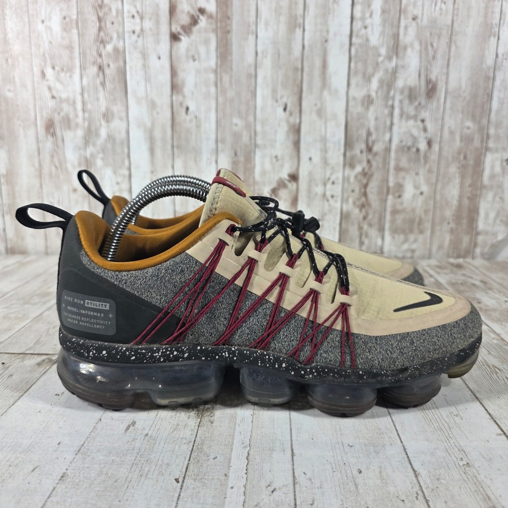 Nike Air VaporMax Run Utility Mens Desert Ore Black AQ8810-200 Reflective Shoes
